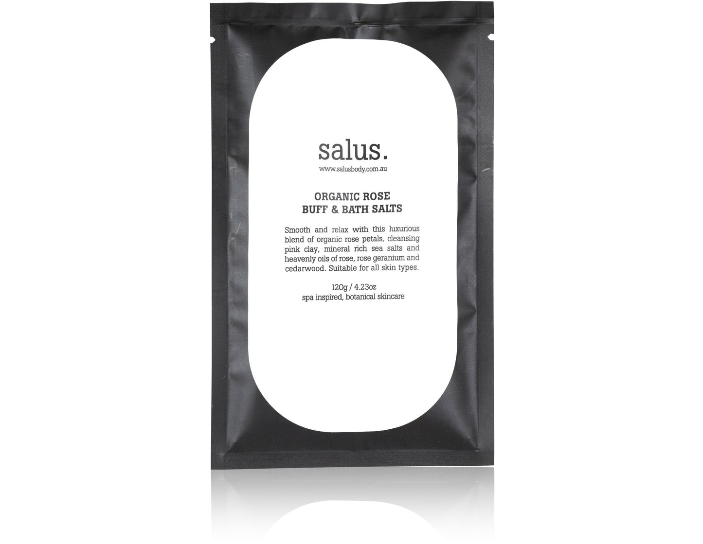 SALUS Organic Rose Buff & Bath Salts 120GM