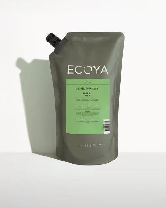 ECOYA FRENCH PEAR HAND & BODY WASH REFILL (1Ltr)