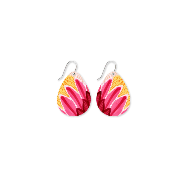 KIRSTEN KATZ FLORA ICONIC TEAR DROP EARRINGS