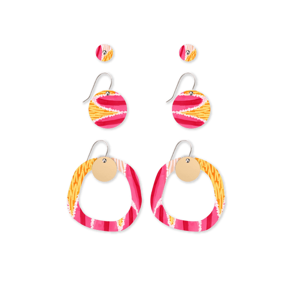 KIRSTEN KATZ FLORA CIRCLE PARTY PACK EARRINGS