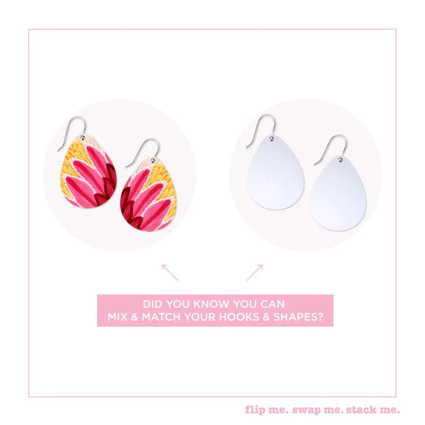 KIRSTEN KATZ FLORA ICONIC TEAR DROP EARRINGS