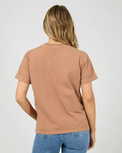 ALL ABOUT EVE Washed Tee - Cinnamon