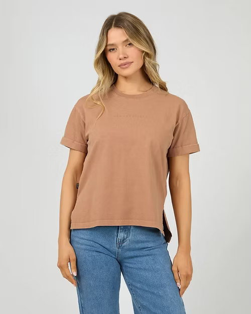 ALL ABOUT EVE Washed Tee - Cinnamon