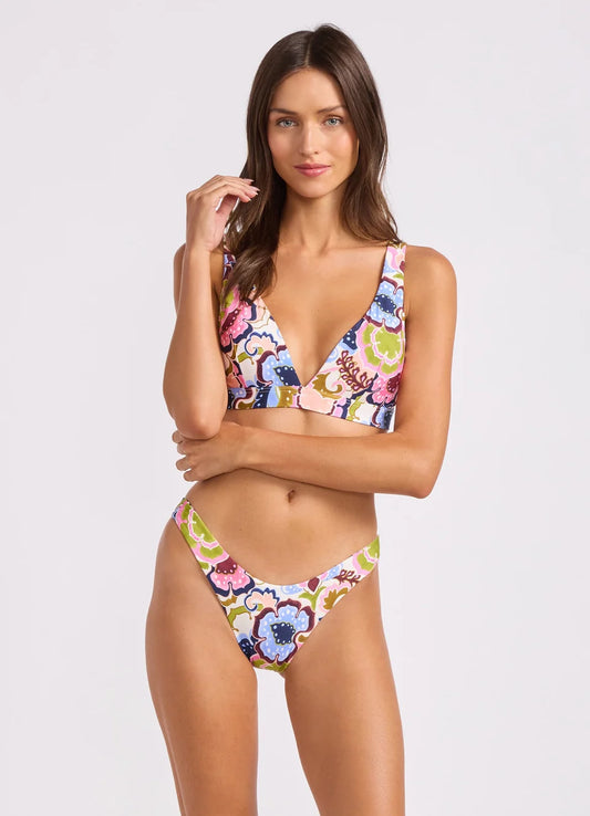SEAFOLLY Sea Blossom High Cut Bikini Bottom