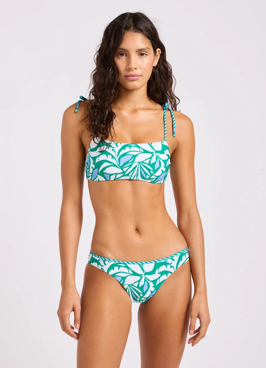 SEAFOLLY Retro Reef Hipster Bikini Bottom - Kelly Green