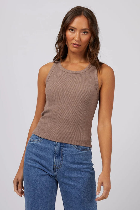 SILENT THEORY Ella Tank - Brown