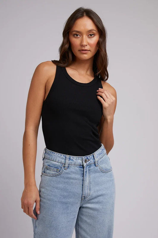 SILENT THEORY Ella Tank - Black