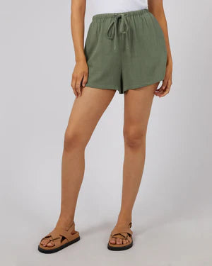 ALL ABOUT EVE - Luxe Linen Short - Khaki