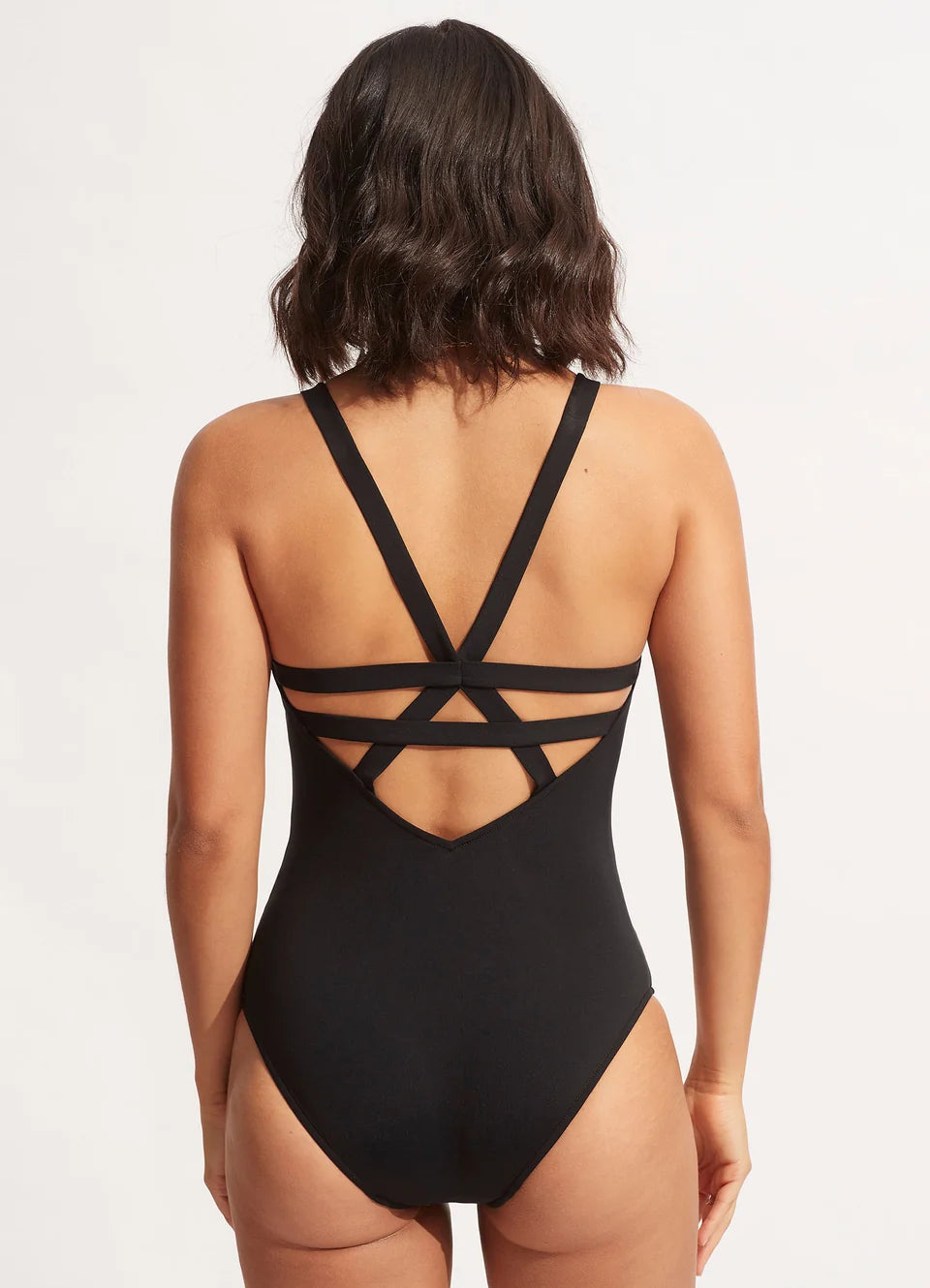 SEAFOLLY Seafolly Collective Deep V One Piece - Black