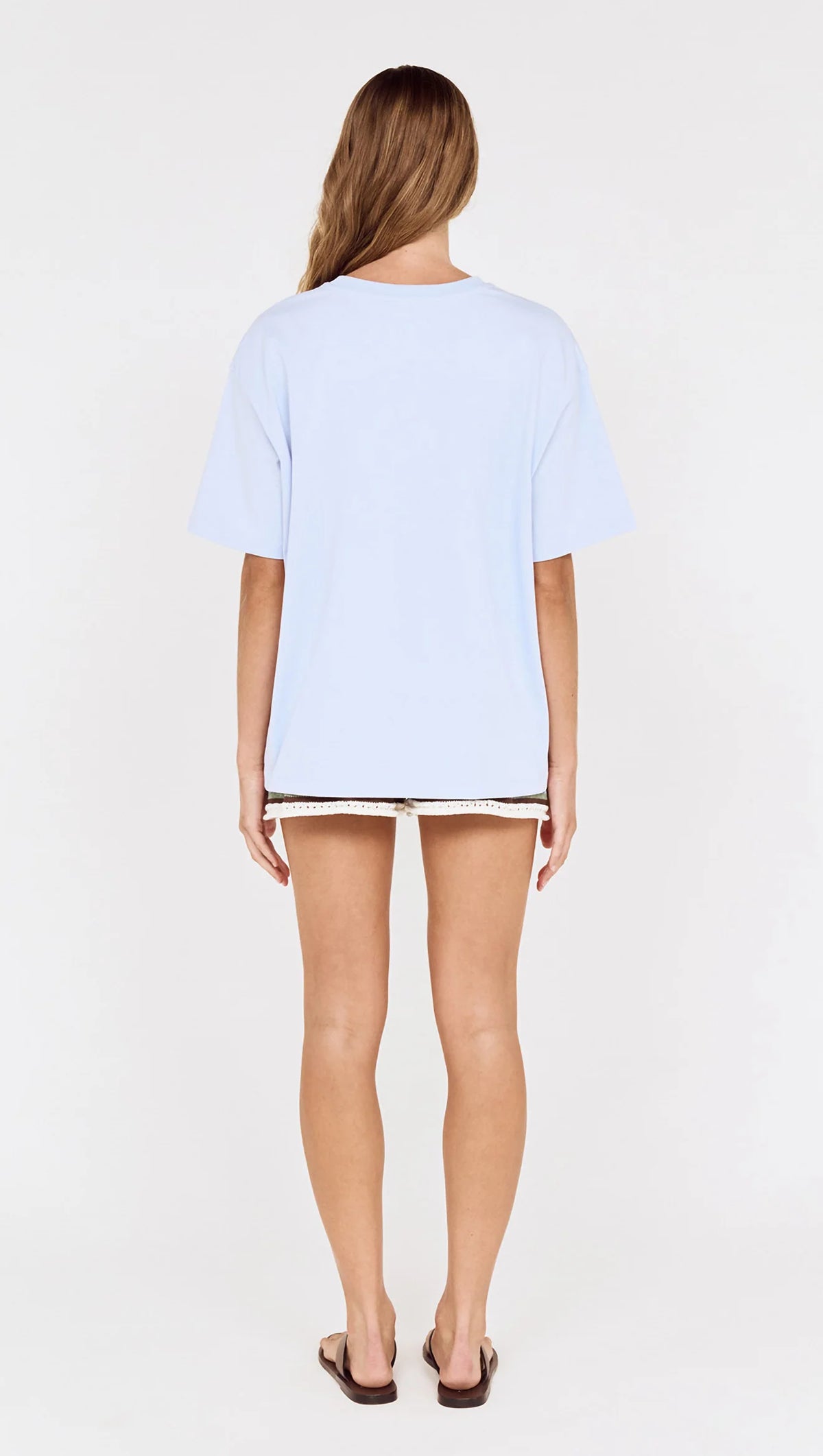 MINKPINK Relaxed Fit El Sol Print Tee - Pastel Blue