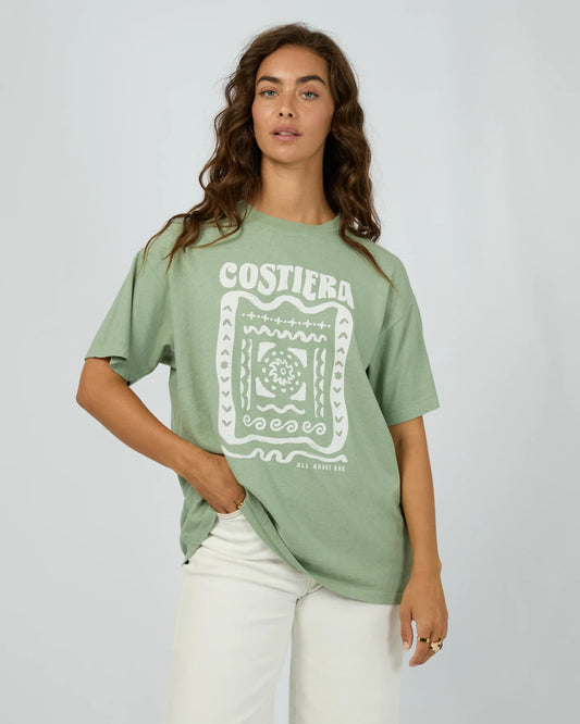 ALL ABOUT EVE Costiera Relaxed Tee - Sage