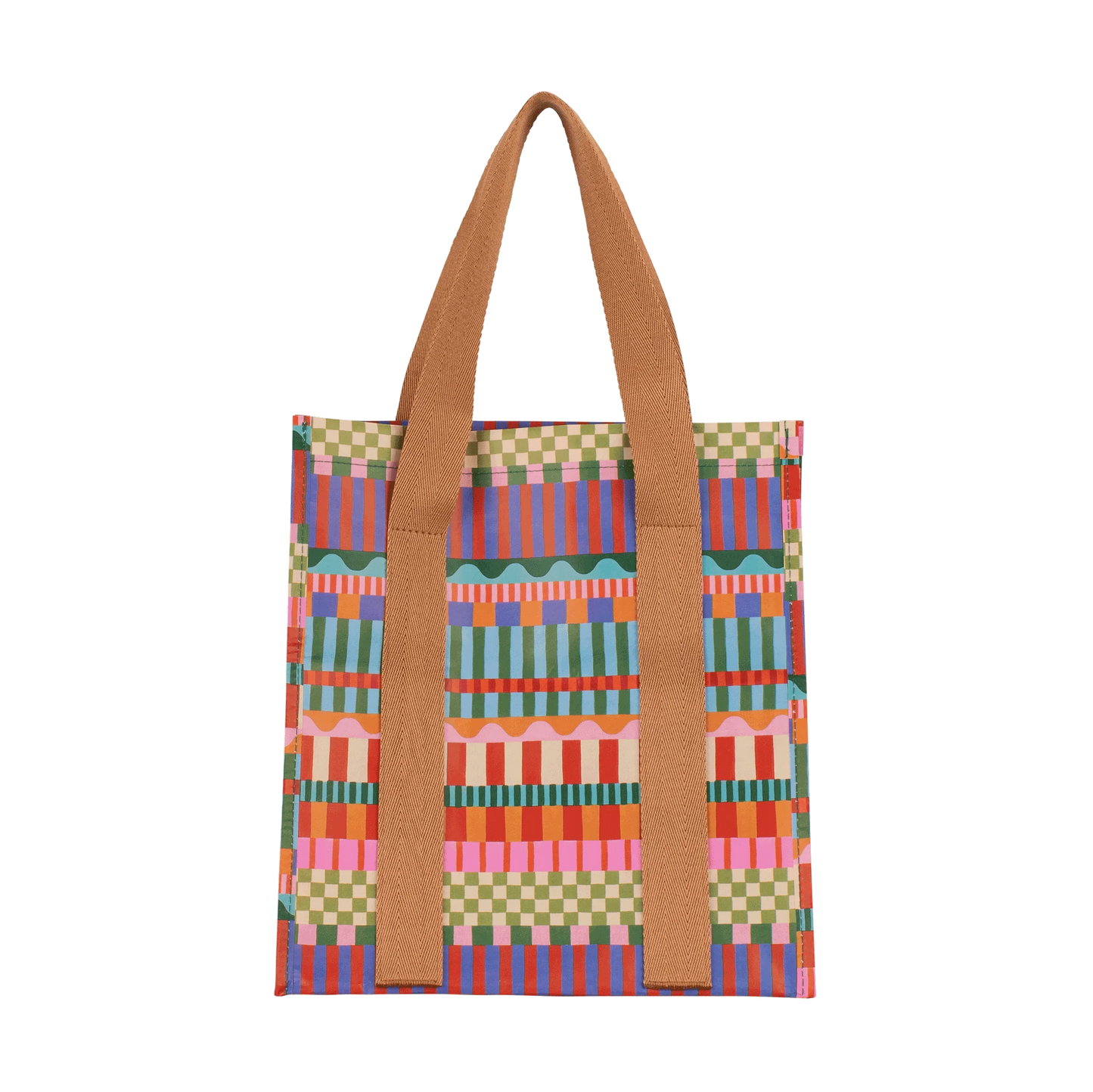 KOLLAB MARKET BAG - Blocks and Stripes