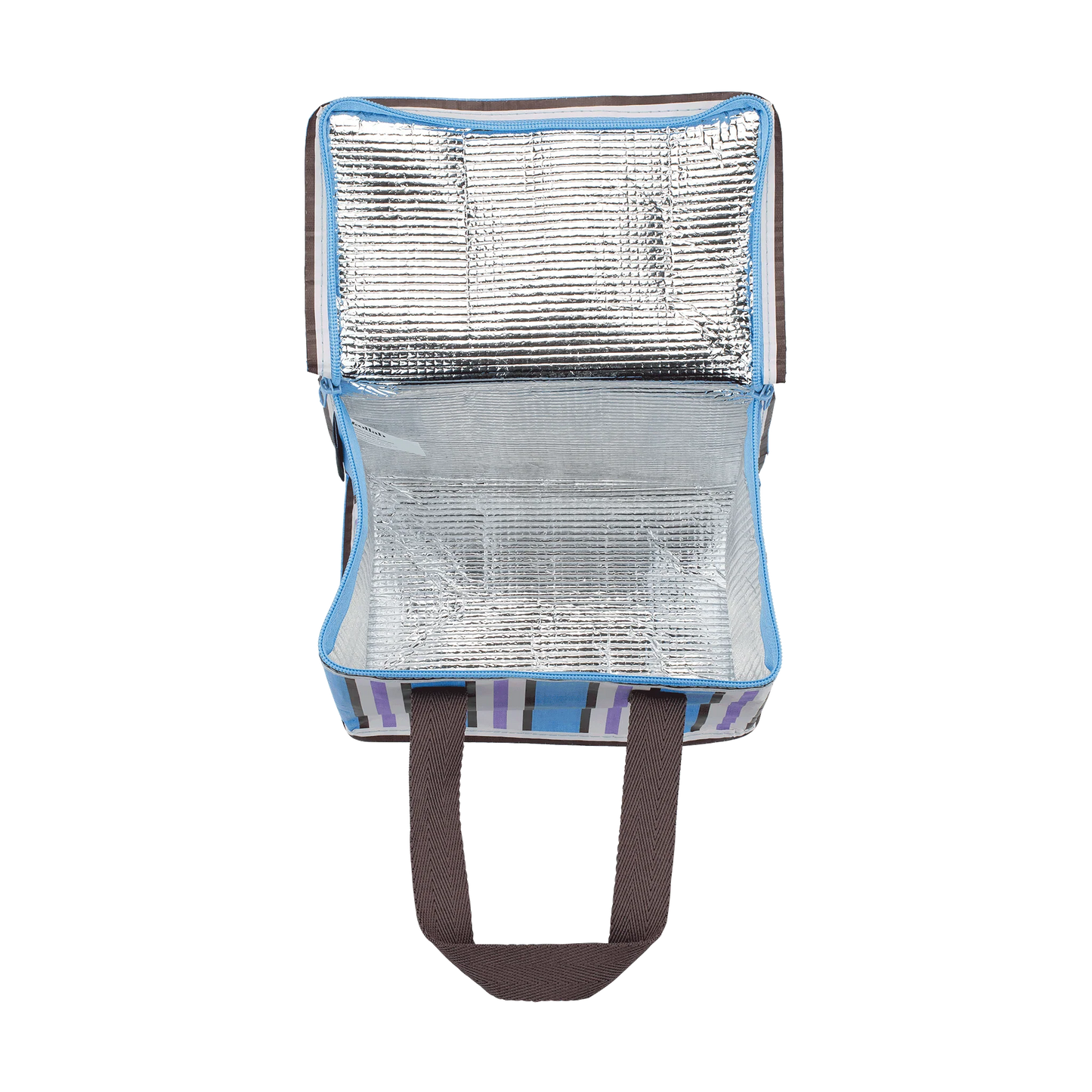 KOLLAB LUNCH BAG - Choc Blue Stripe