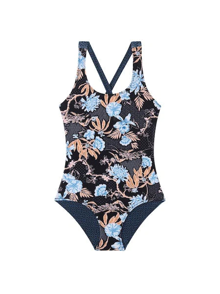 SEAFOLLY GIRLS Reversible One Piece - Midnight / Shadow