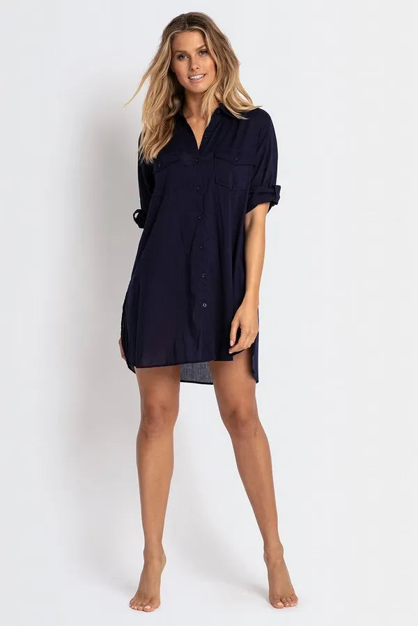 JANTZEN Classic Longline Shirt - Ink