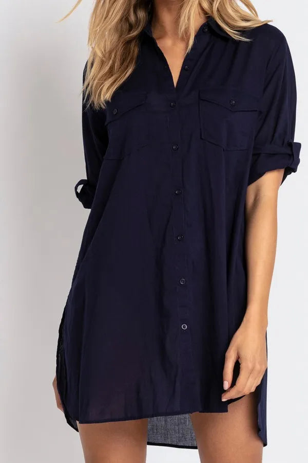 JANTZEN Classic Longline Shirt - Ink