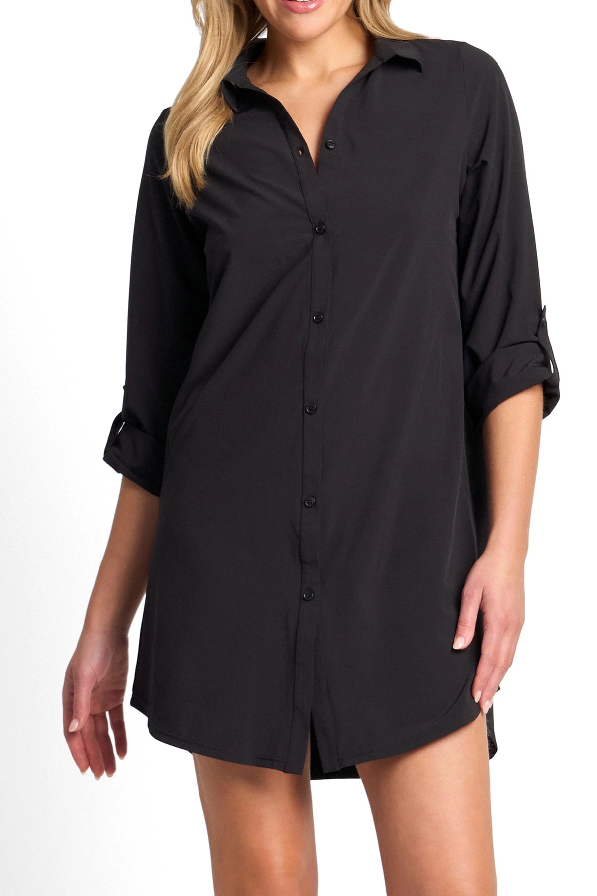 SUNSEEKER Hybrid Terry Shirt - Black