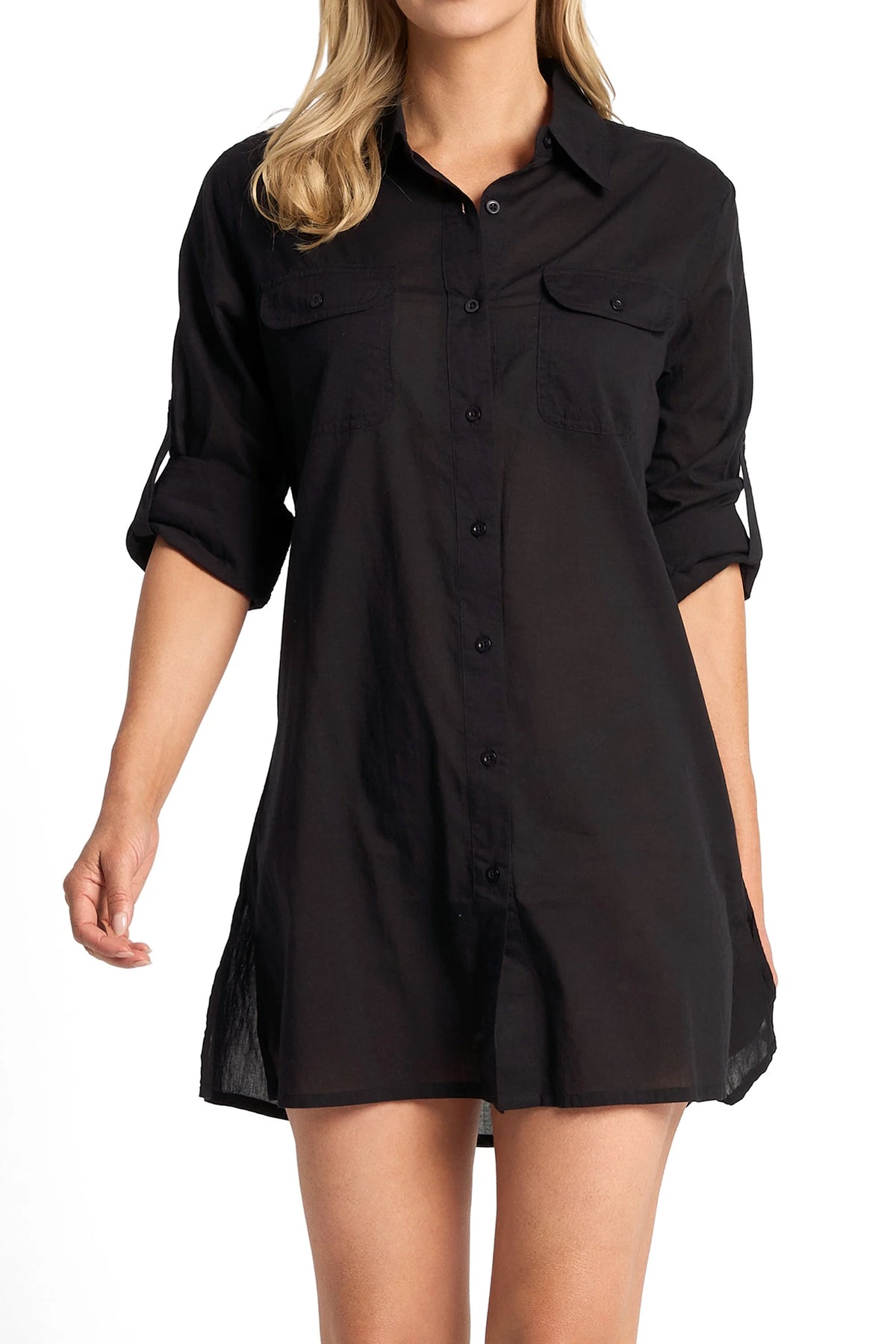 JANTZEN Classic Longline Shirt - Black