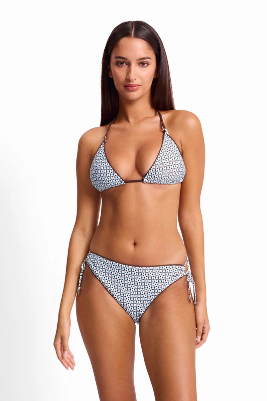 SUNSEEKER Geomath Tri Bikini Top - Blue