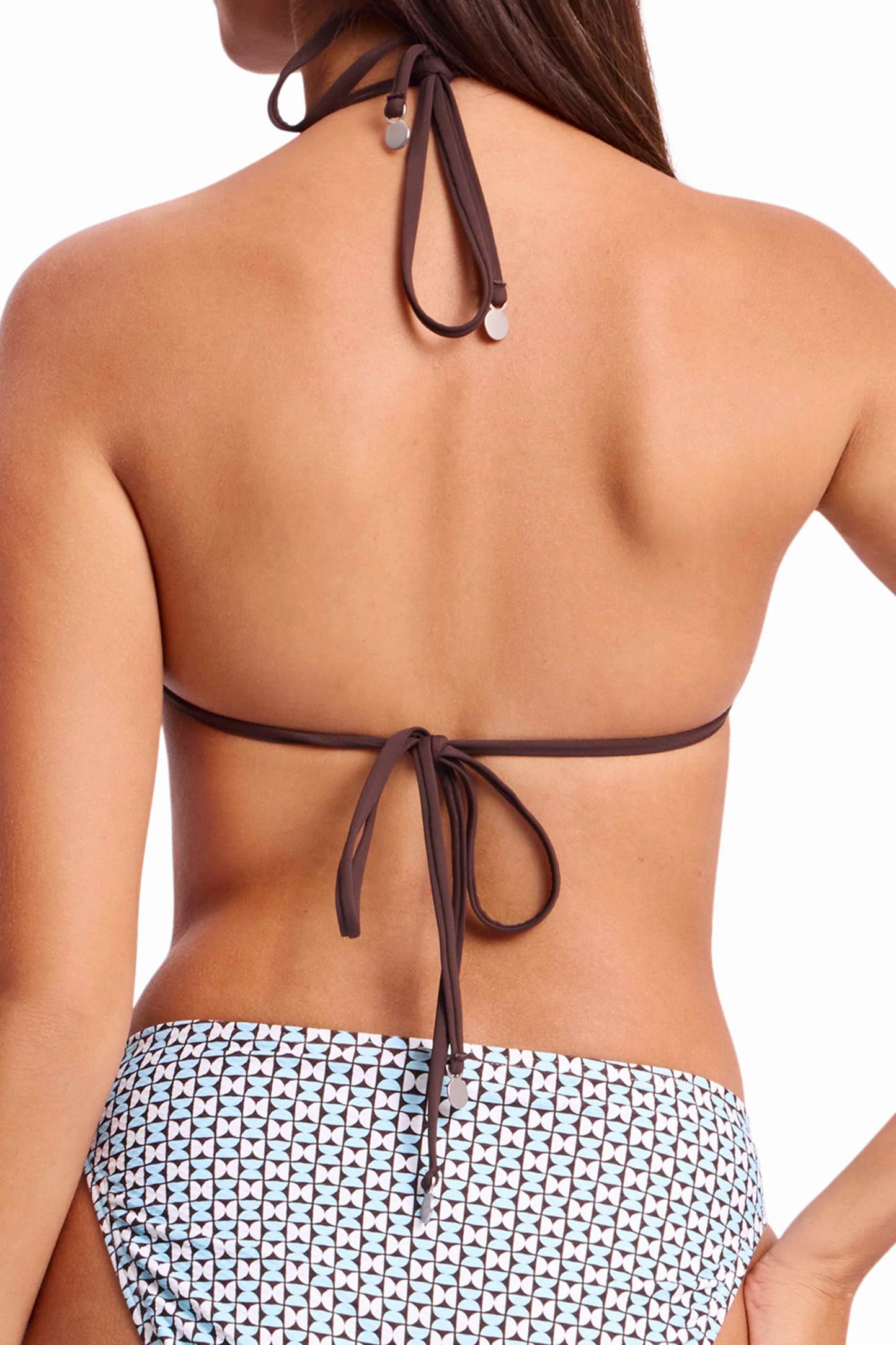 SUNSEEKER Geomath Tri Bikini Top - Blue