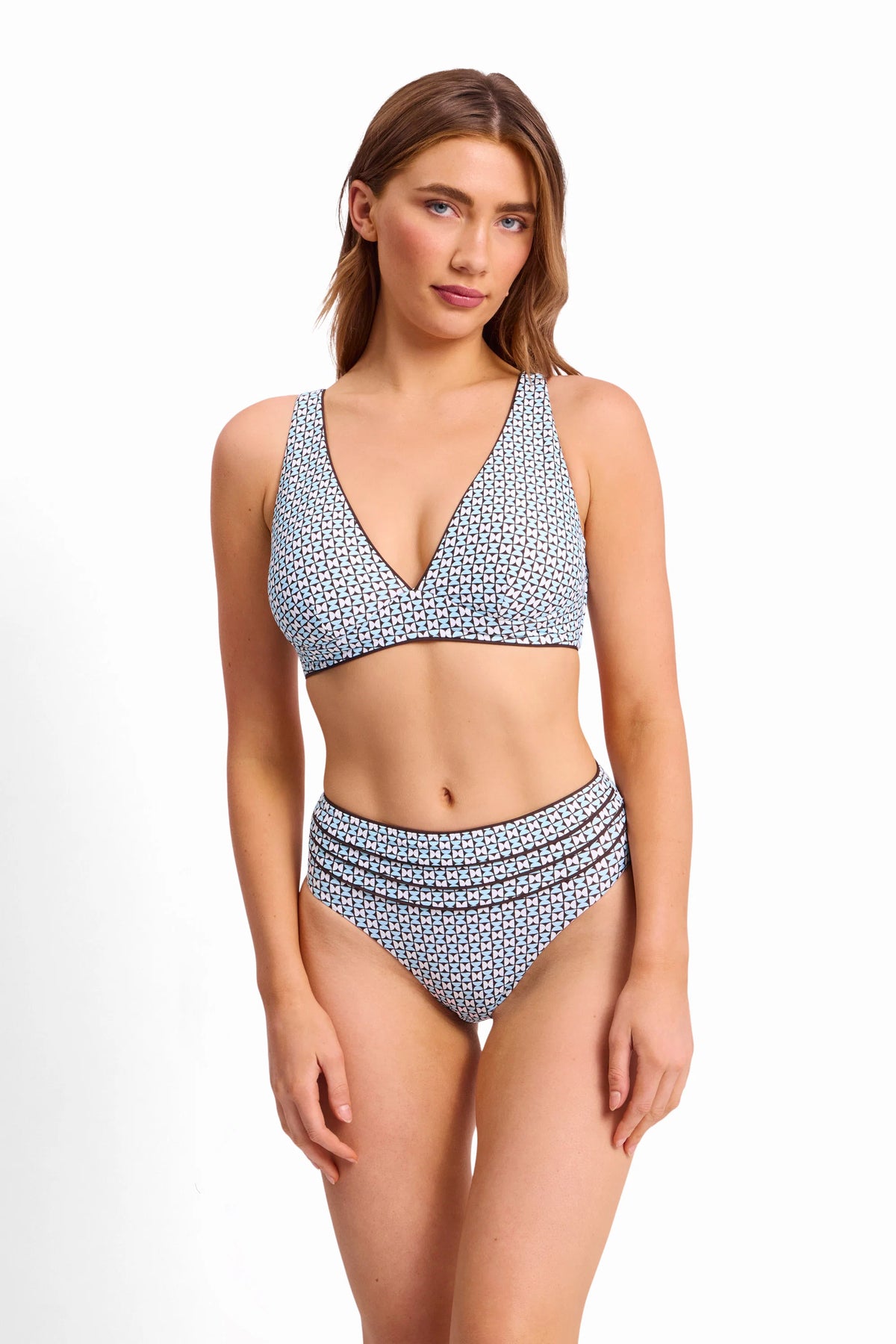 SUNSEEKER Geomath DD/E Underwire Tri Bra - Blue