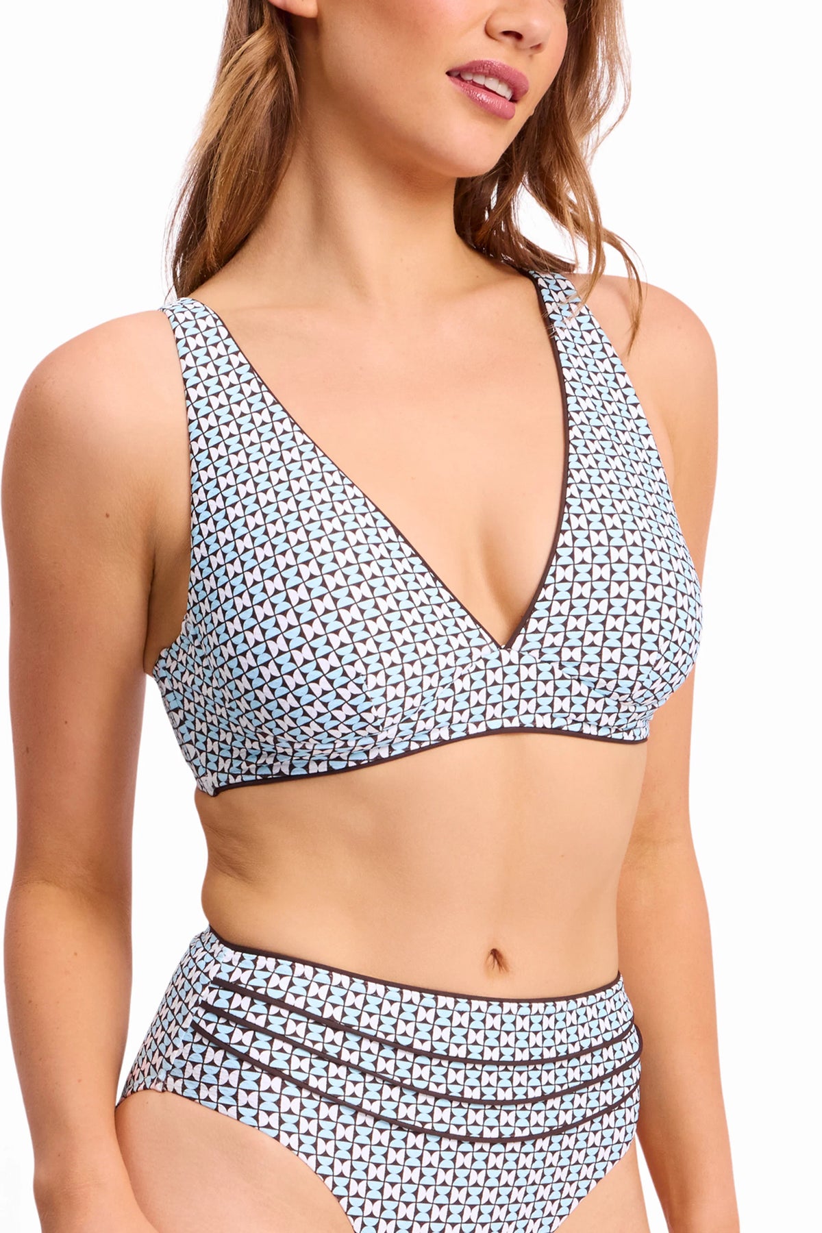 SUNSEEKER Geomath DD/E Underwire Tri Bra - Blue