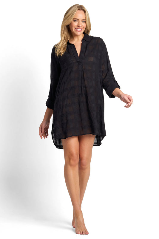 SUNSEEKER Picnic Painters Shirt - Black