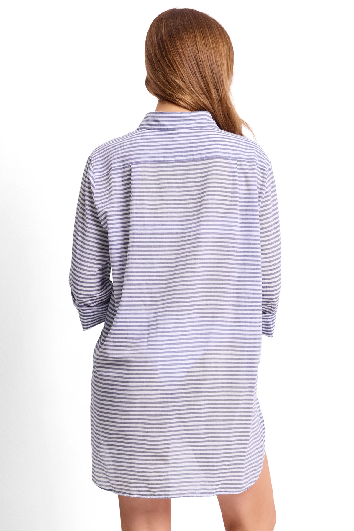 SUNSEEKER Summer Stripe Painters Shirt - Ink