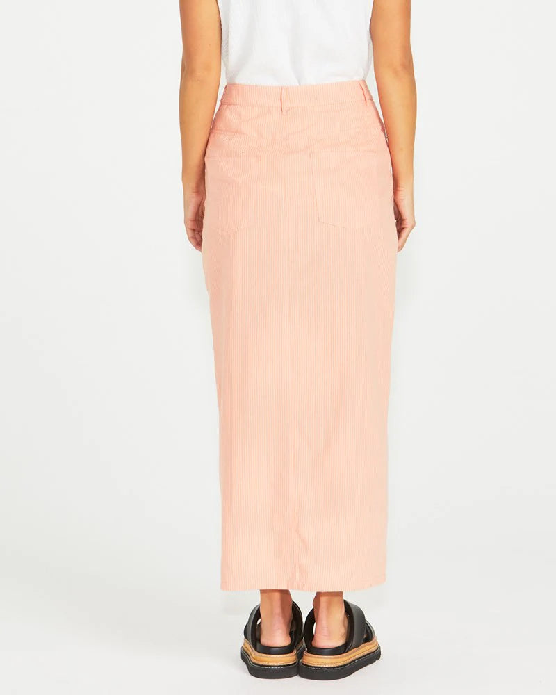 SASS Liberty Maxi Skirt - Neon/Peach Stripe