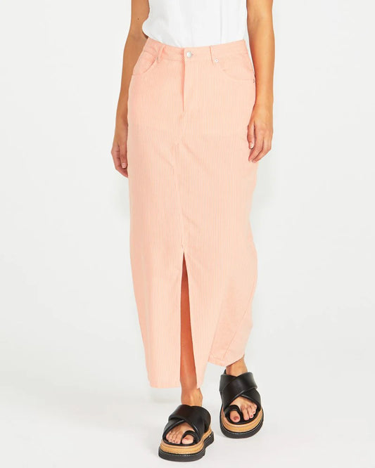 SASS Liberty Maxi Skirt - Neon/Peach Stripe