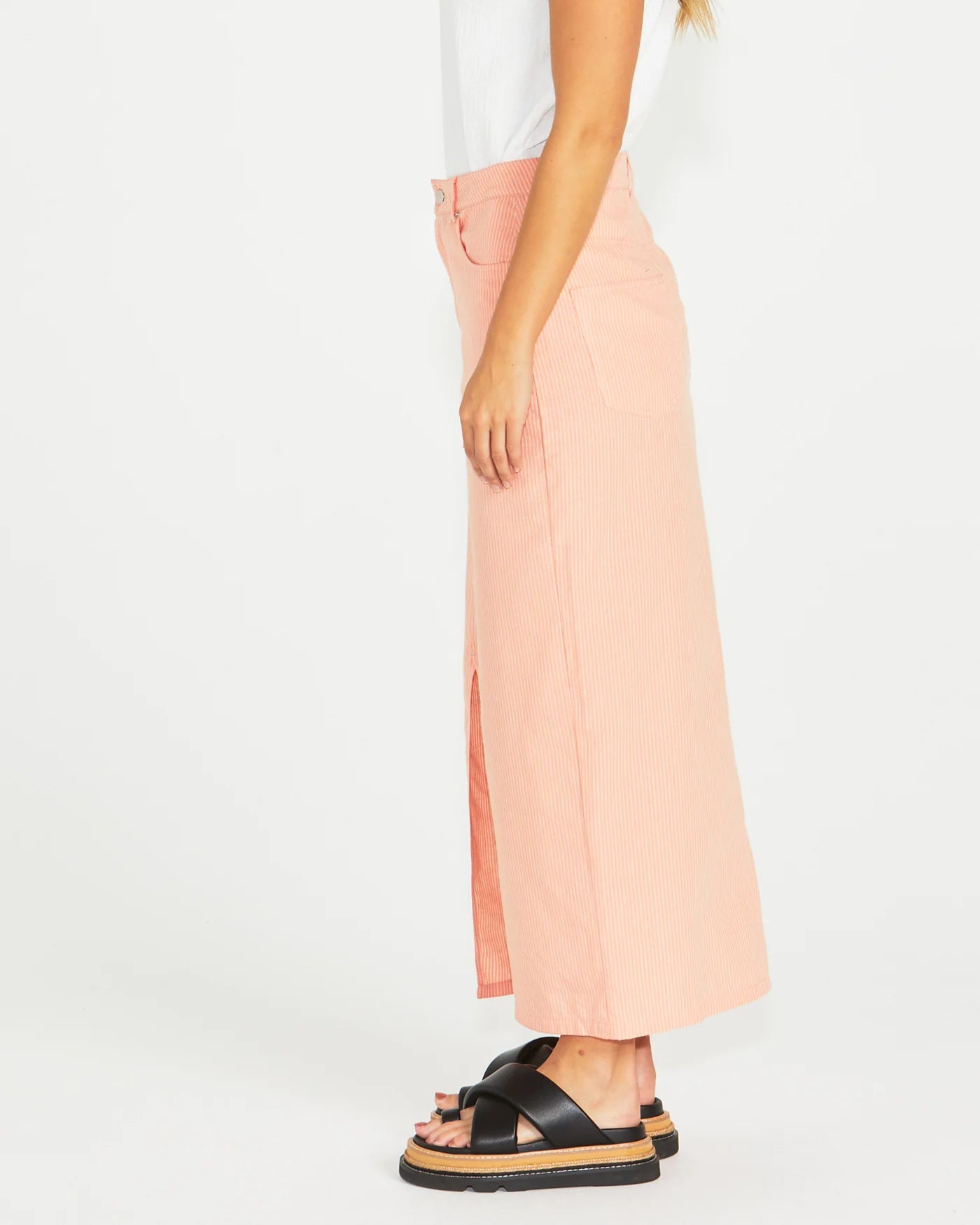 SASS Liberty Maxi Skirt - Neon/Peach Stripe