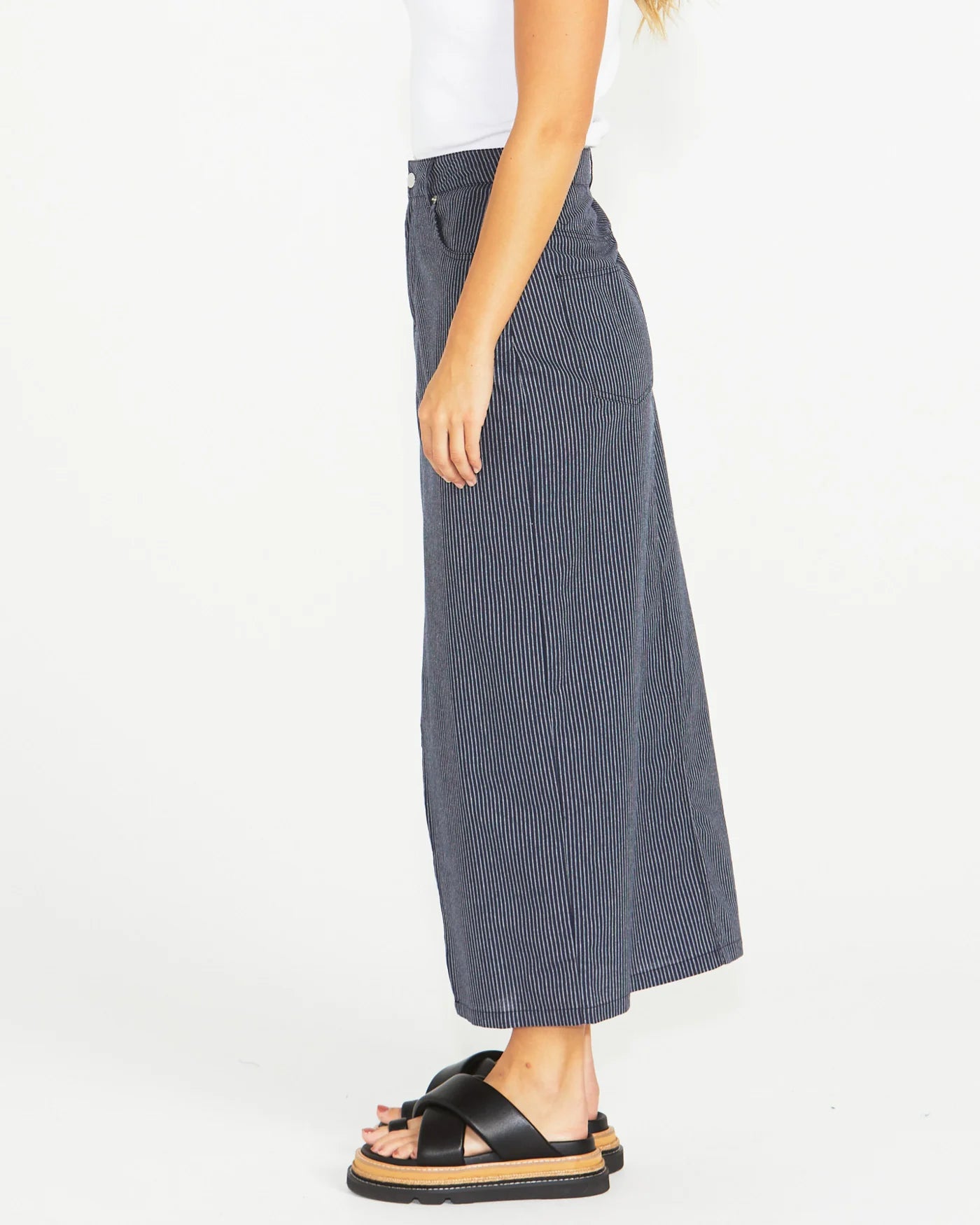 SASS Liberty Maxi Skirt - Navy/White Stripe