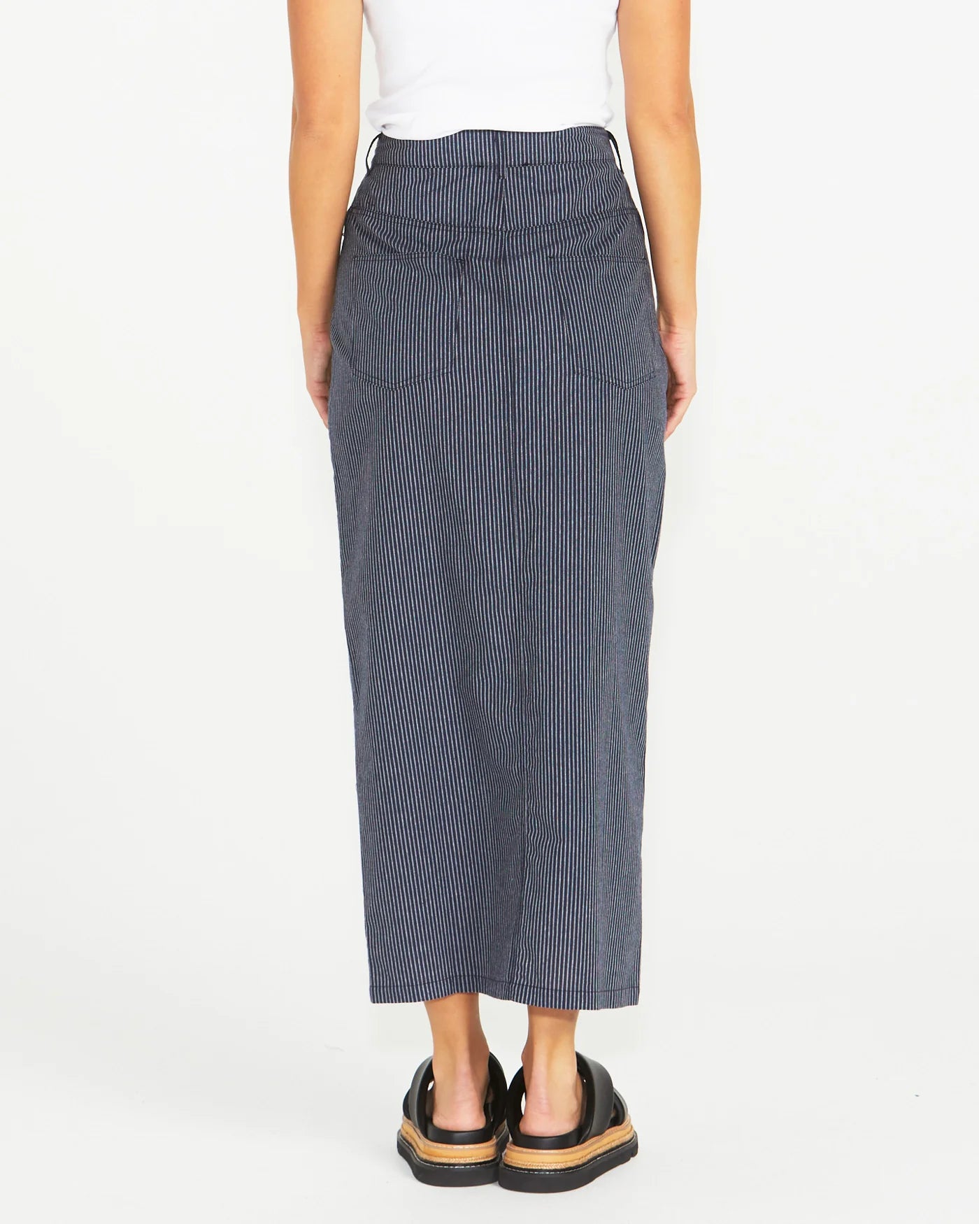 SASS Liberty Maxi Skirt - Navy/White Stripe