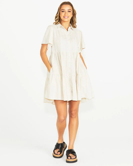 SASS Odell Dress - Natural Stripe