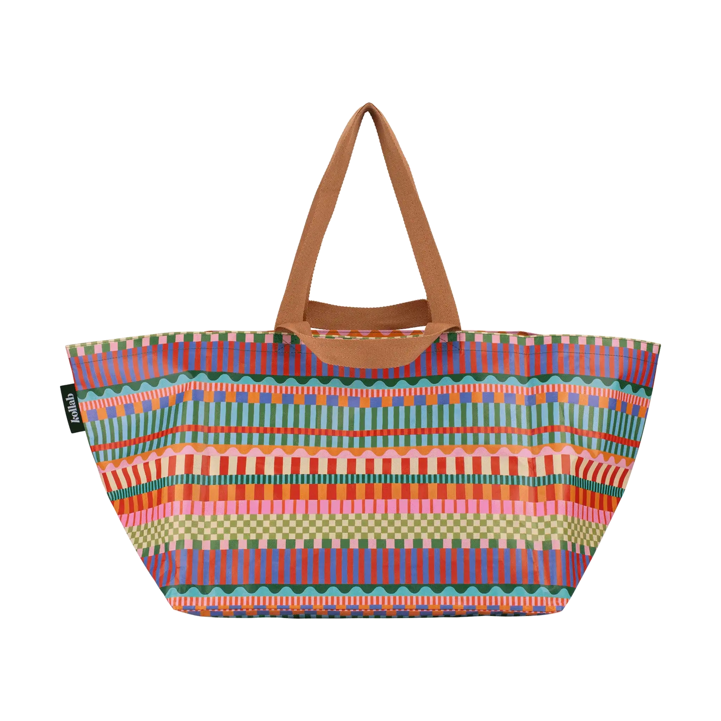 KOLLAB BEACH BAG - Blocks and Stripes
