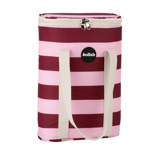 KOLLAB WINE COOLER BAG - Coco Stripe
