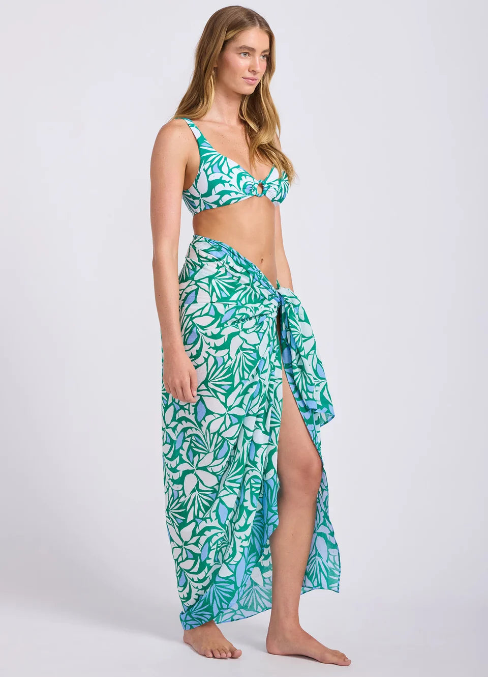 SEAFOLLY Retro Reef Sarong - Kelly Green