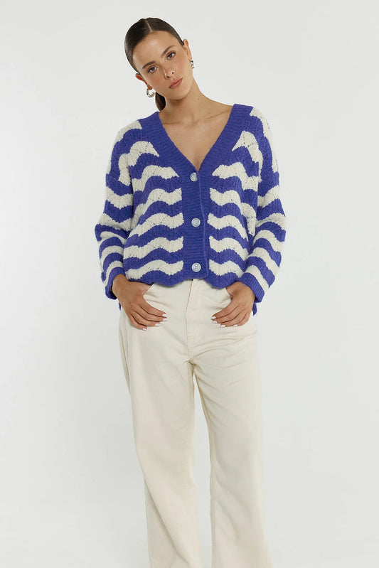 SASS Etta Wavy Stripe Cardi