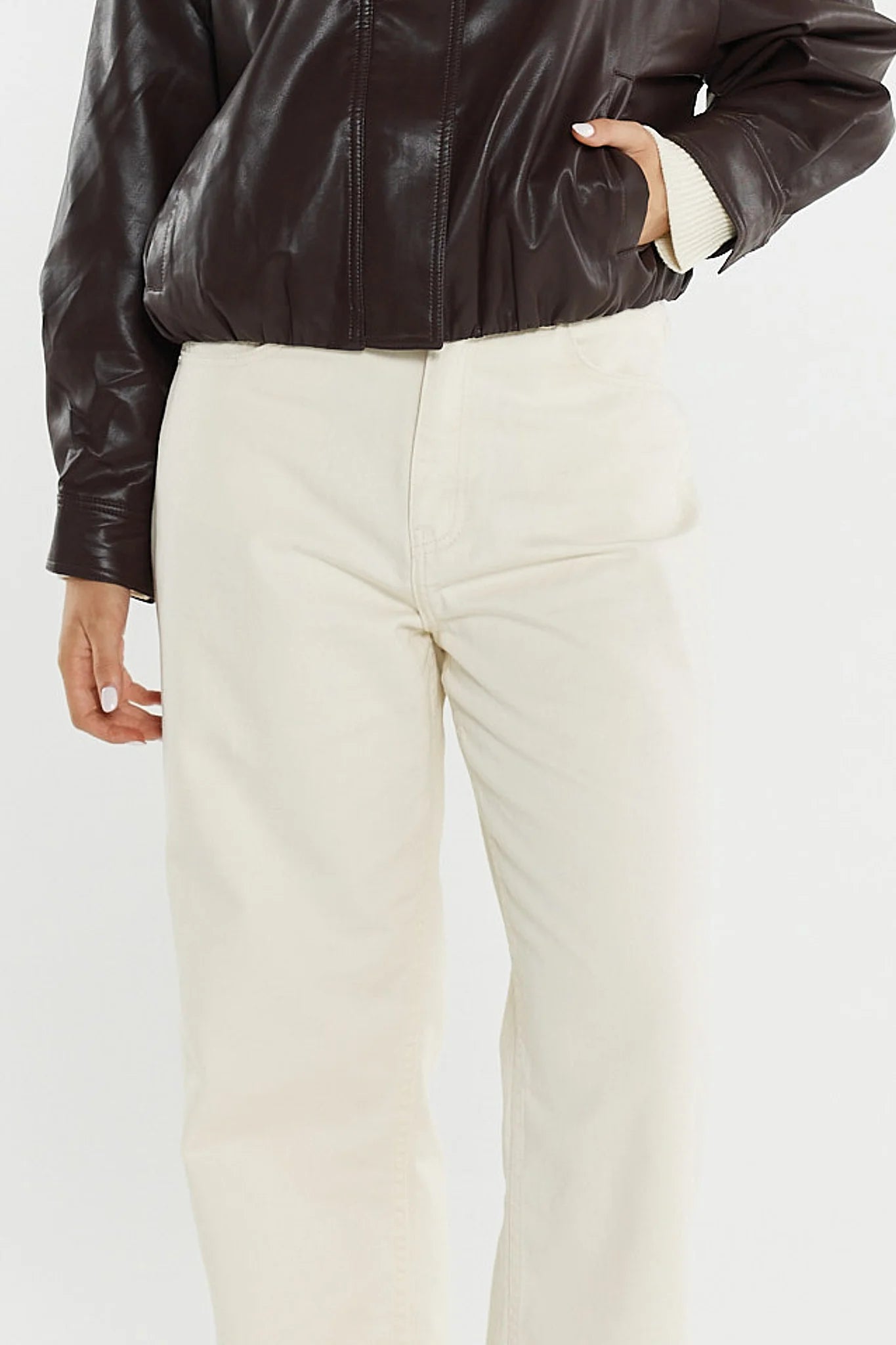 SASS Nuala Wide Leg Jean - Parchment