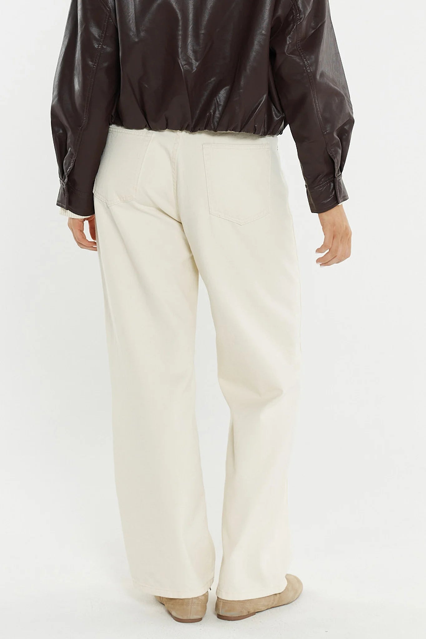 SASS Nuala Wide Leg Jean - Parchment