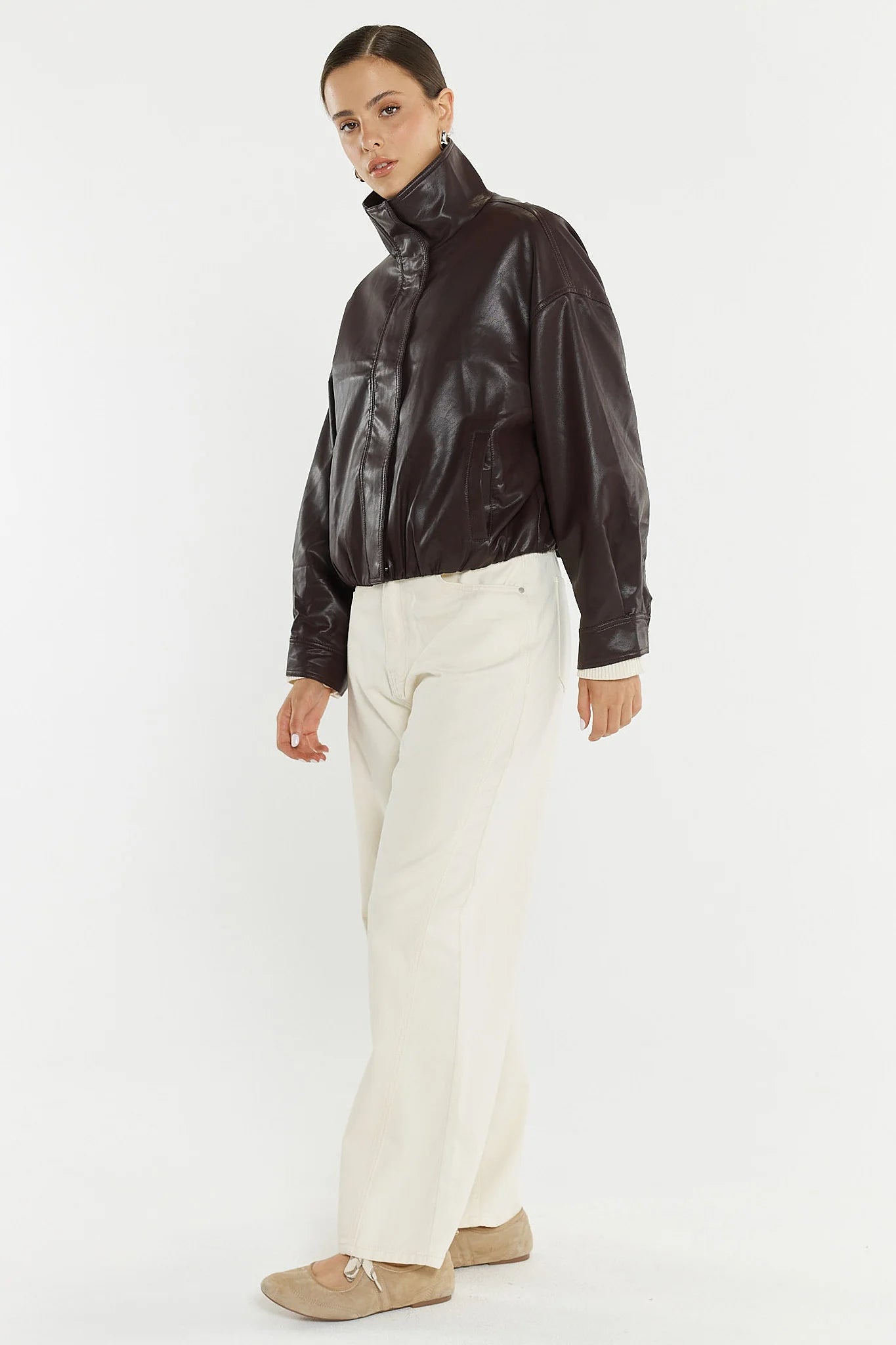 SASS Nuala Wide Leg Jean - Parchment