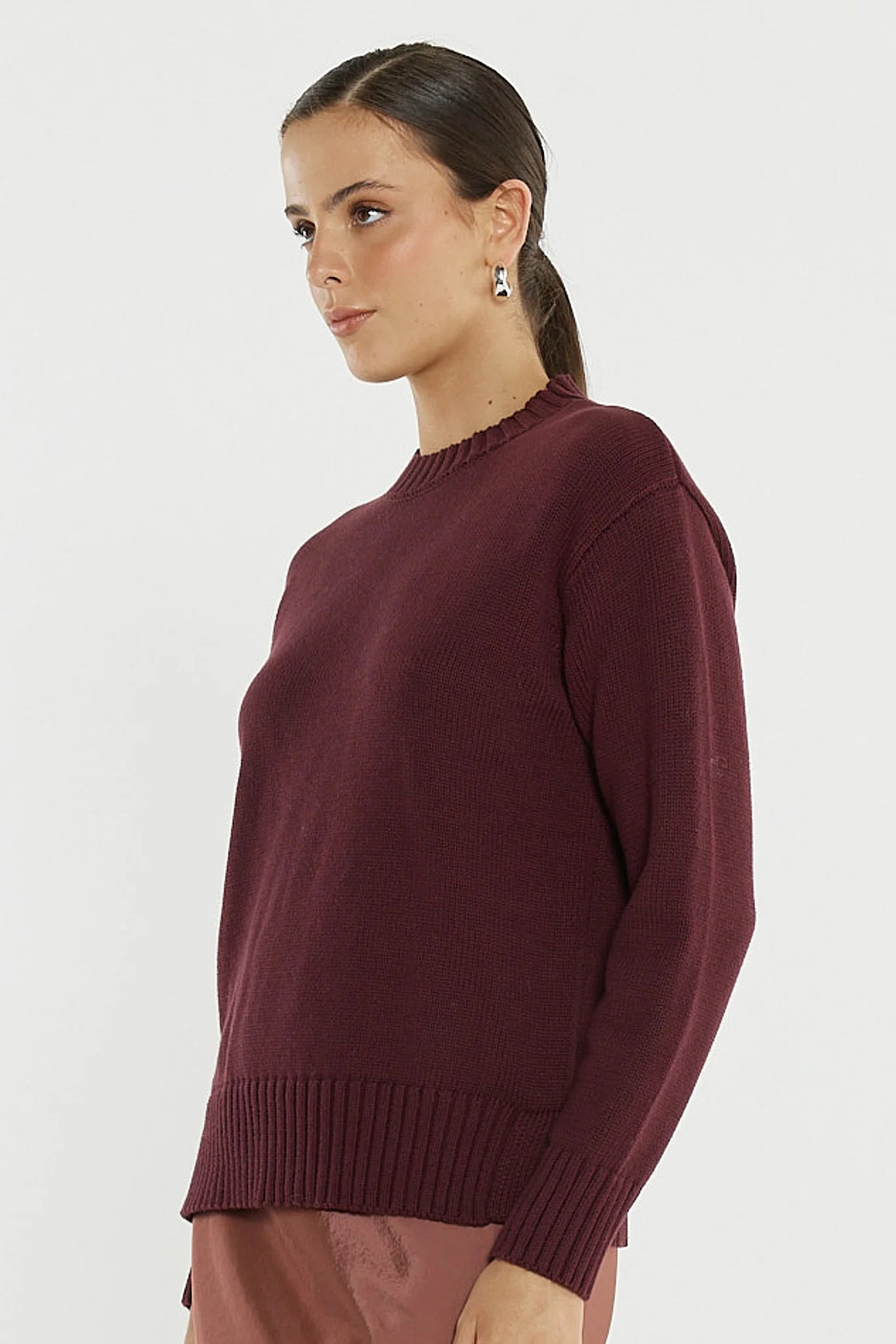 SASS Ivy Cotton Knit - Burgundy
