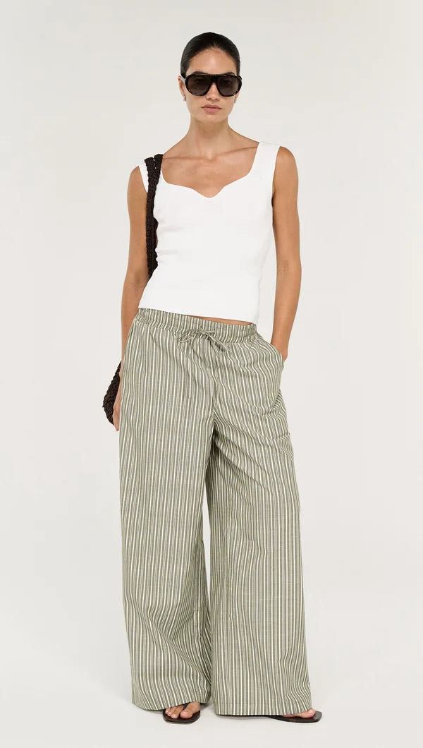 STAPLE THE LABEL Vera Knit Tank - White