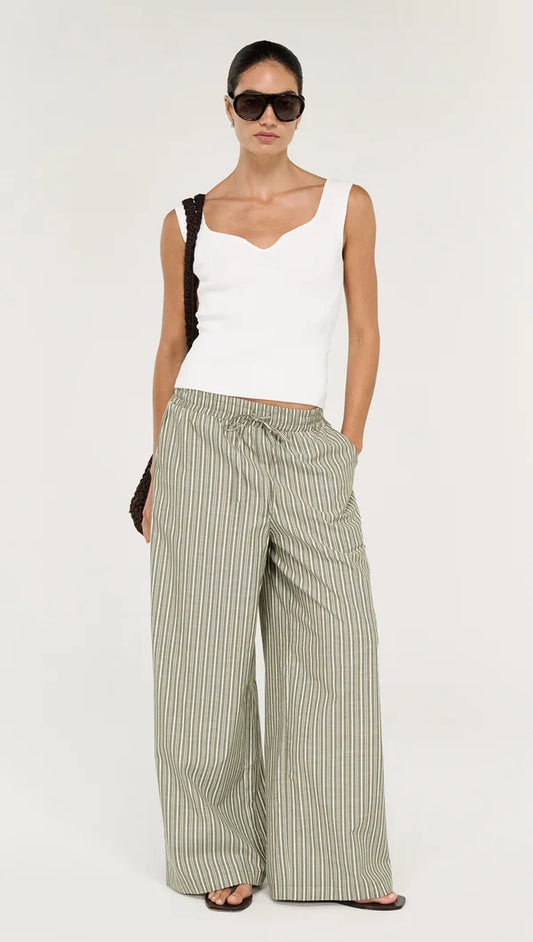 STAPLE THE LABEL Vera Knit Tank - White