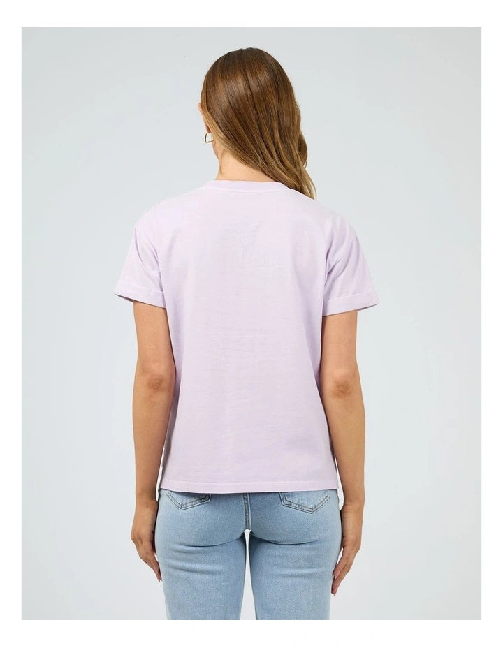 ALL ABOUT EVE WASHED TEE - Lilac