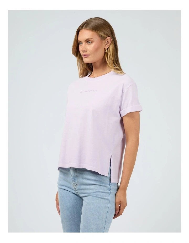 ALL ABOUT EVE WASHED TEE - Lilac