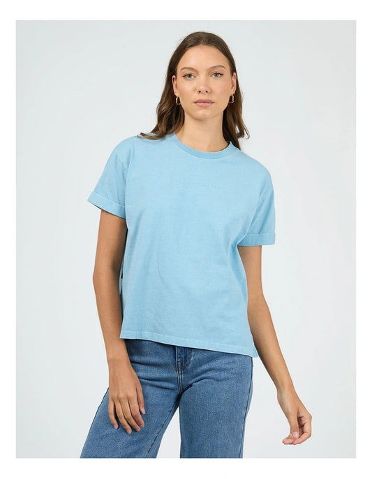 ALL ABOUT EVE Washed Tee - Vintage Blue