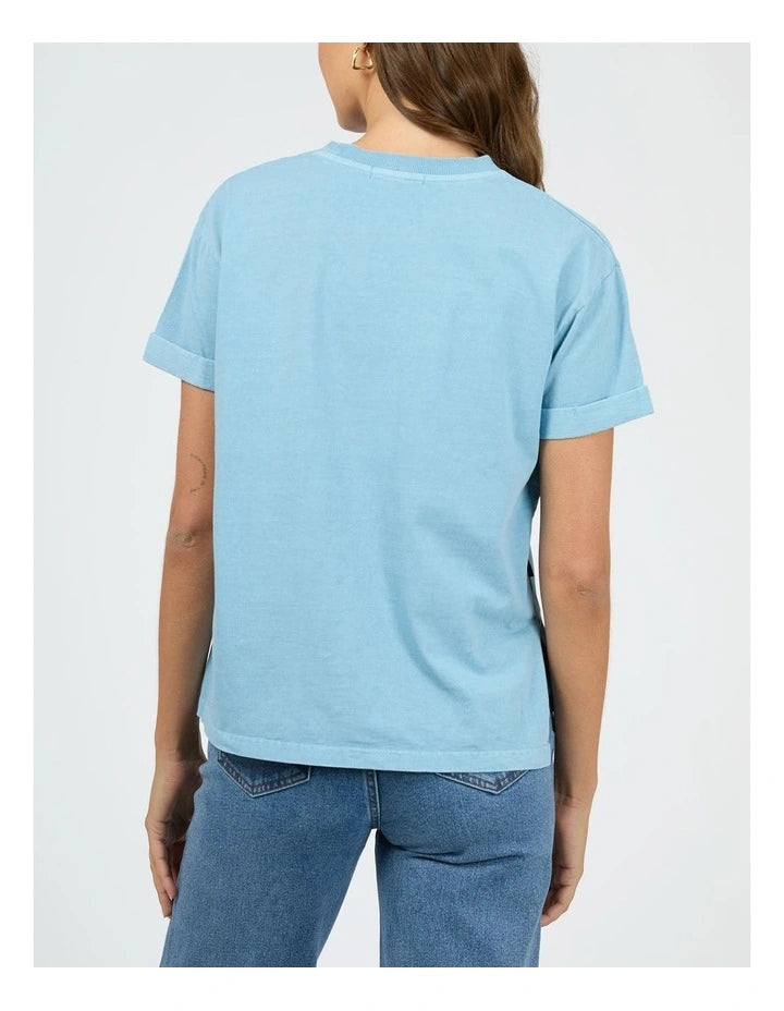 ALL ABOUT EVE Washed Tee - Vintage Blue