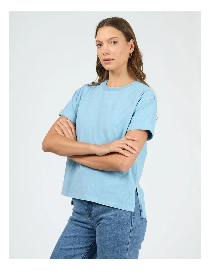 ALL ABOUT EVE Washed Tee - Vintage Blue