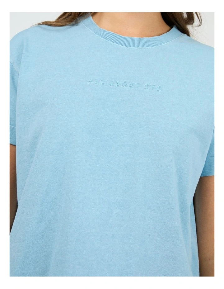ALL ABOUT EVE Washed Tee - Vintage Blue